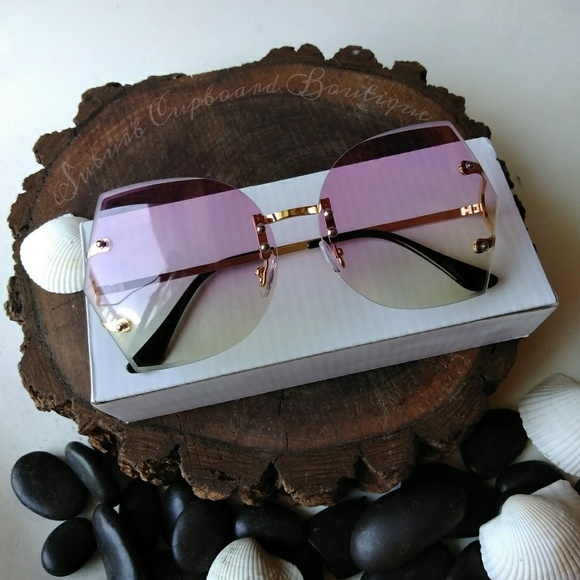 🆕Chic Frameless ombré oversized sunglasses - Picture 1 of 3